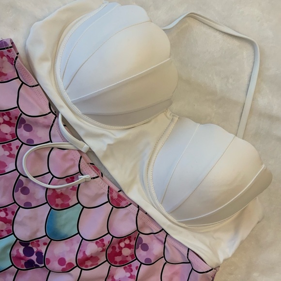 Dressfo Mermaid bikini 2 piece swimsuit bathing suit XL - Picture 2 of 6